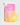 Ein rosa-gelber Farbverlaufsbeutel mit der Aufschrift „Bright Sense Hydra Plump & Glow Serum Refill“ von INAO by essence zeigt einen gelben Tropfen mit der Aufschrift „Spare 2,20€**“ und enthält leistungsstarke Inhaltsstoffe wie AHA und Hyaluronsäure.