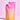 Ein farbenfroher Ombre-Beutel mit INAO by essence Bright Sense Hydra Plump & Glow Serum Refill mit 2 % Vitamin C und Hyaluronsäure befindet sich auf einem pastellrosa Hintergrund und ist oben links mit einem weißen Drehverschluss versehen.