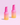 Auf einem hellrosa Hintergrund sind zwei rosa und gelbe Farbverlaufsflaschen mit der Aufschrift „Bright Sense Hydra Plump & Glow Serum“ von INAO by essence abgebildet.