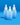 Drei blaue Tropfflaschen des INAO by essence Dewy Drop Deep Hydration Serums mit weißem Text und Tropfern stehen vor einem blauen Hintergrund mit Farbverlauf. Das Serum bietet einen 2%igen Hyaluronsäure-Boost für intensive Feuchtigkeitsversorgung.