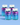 Vier Flaschen INAO by essence Dream & Chill Gummies mit blau-violetten Farbverlaufsetiketten und weißen Verschlüssen sind auf hellblauem Hintergrund abgebildet. Diese blauen Gummibärchen enthalten Melatonin für erholsamen Schlaf.
