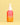 Eine Flasche INAO by essence Light Lover High Protection Serum SPF 50 mit Farbverlauf in Rosa und Orange und einer weißen Tropfkappe steht aufrecht vor einem einfarbig gelben Hintergrund – ideal für einen natürlichen Glanz.
