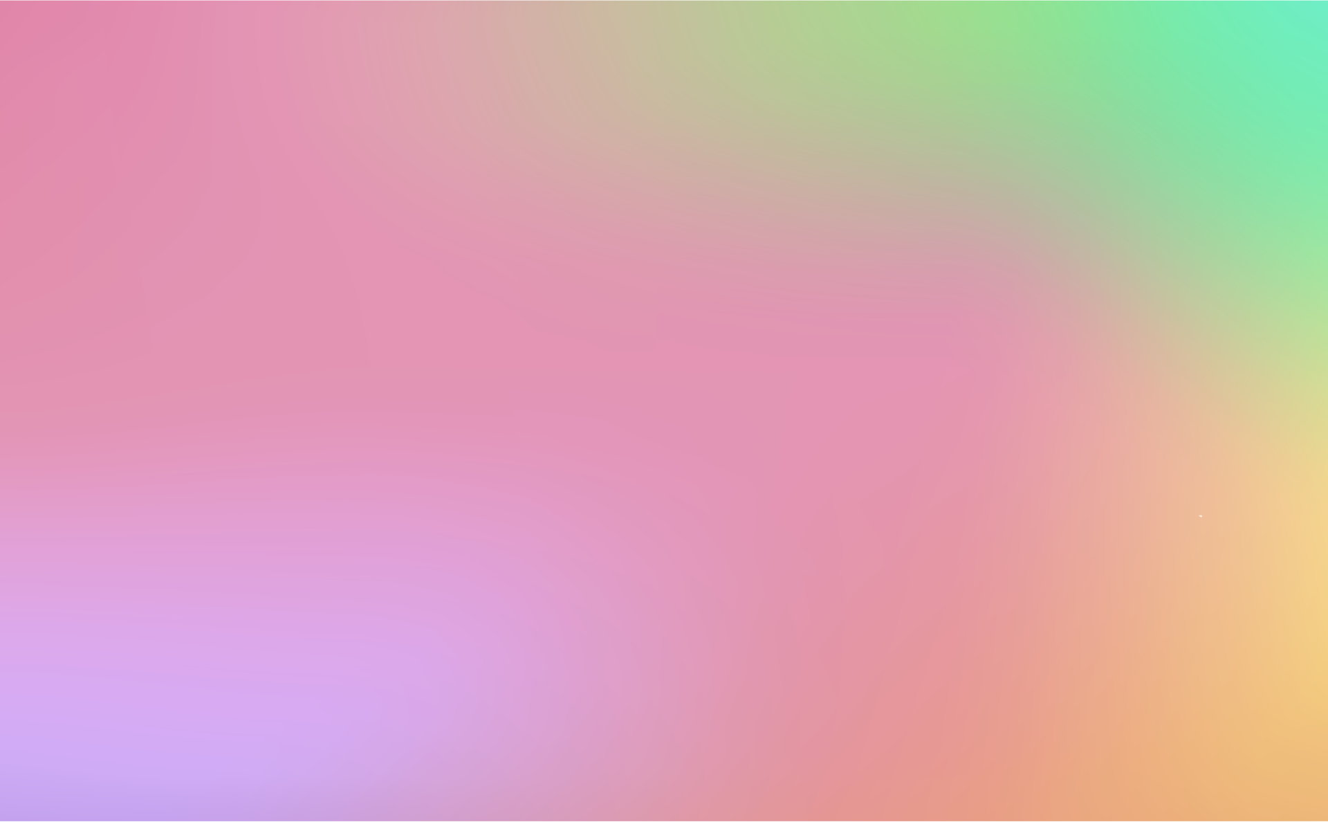 Ein weicher, pastellfarbener Hintergrund mit Farbverlauf, der Rosa-, Grün-, Gelb-, Orange- und Lilatöne sanft ineinander übergehen lässt, ohne dass deutliche Formen oder Linien erkennbar sind.