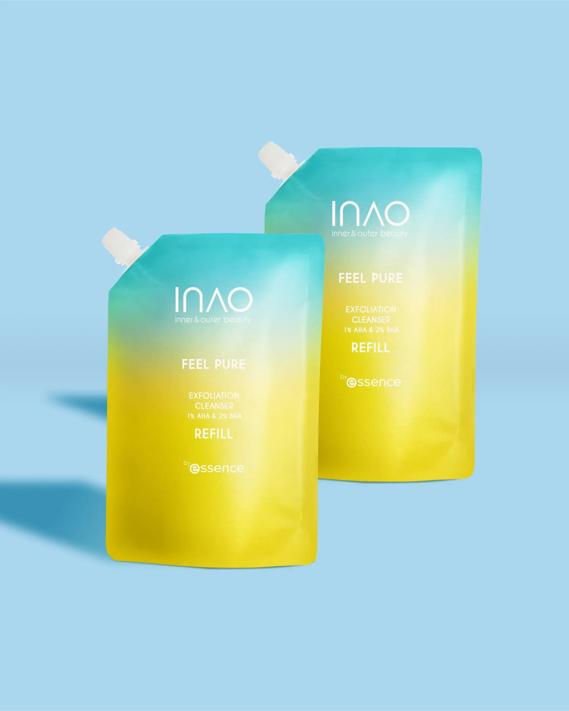 Feel Pure AHA & BHA Exfoliation Cleanser Refill Packs– INAO