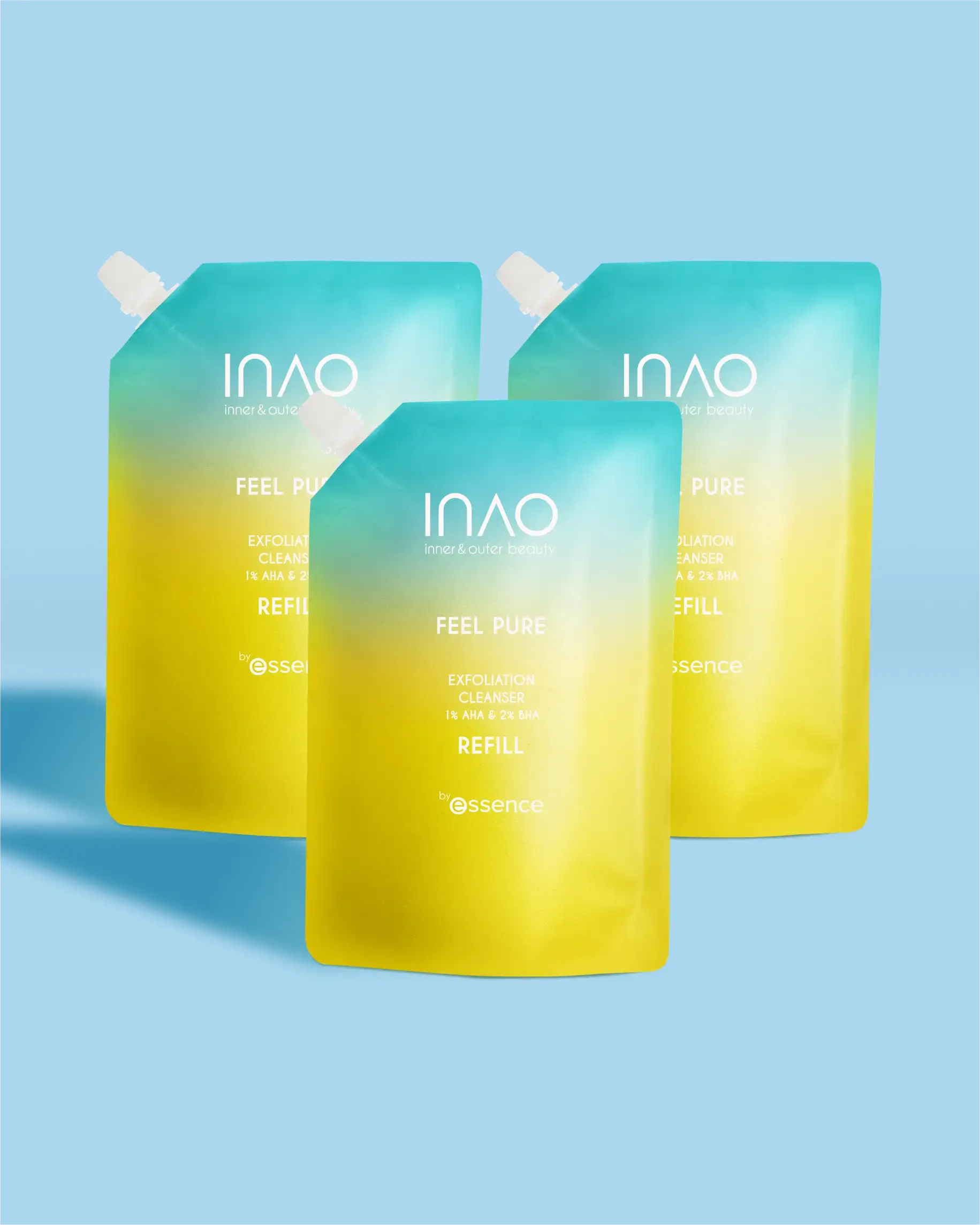 Feel Pure AHA & BHA Exfoliation Cleanser Refill Packs– INAO