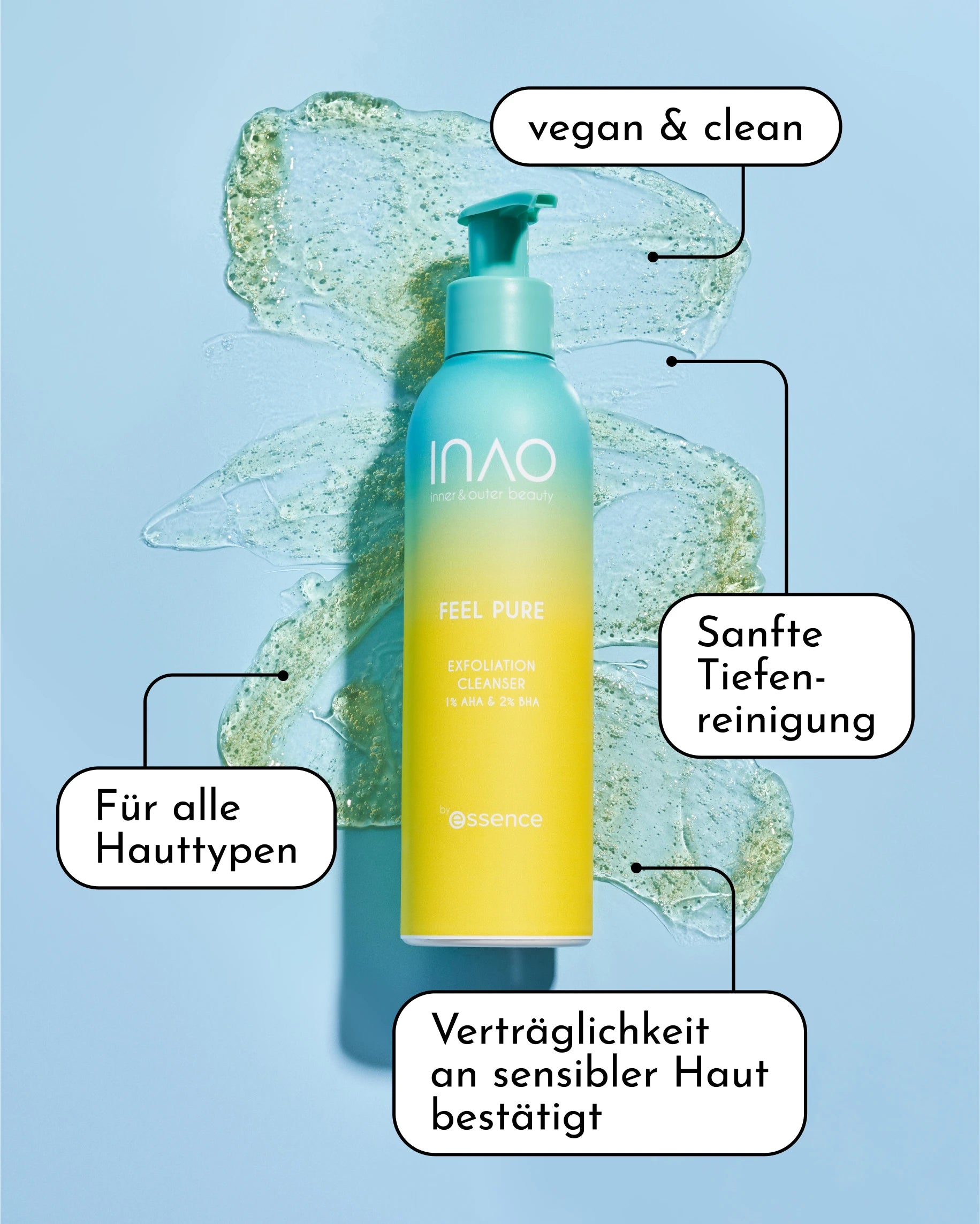 Feel Pure AHA & BHA Exfoliation Cleanser Packs– INAO